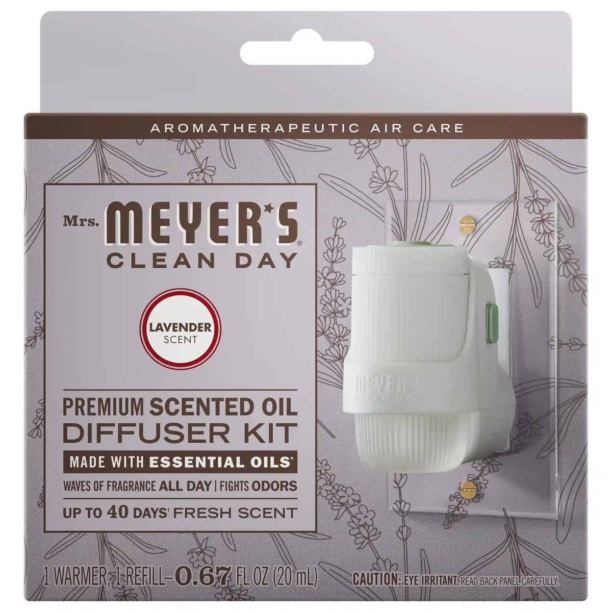 Lavender Plug In Scented Oil Warmer With Refill