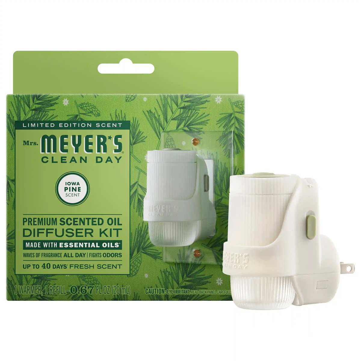 Iowa Pine Plug In Scented Oil Warmer With Refill