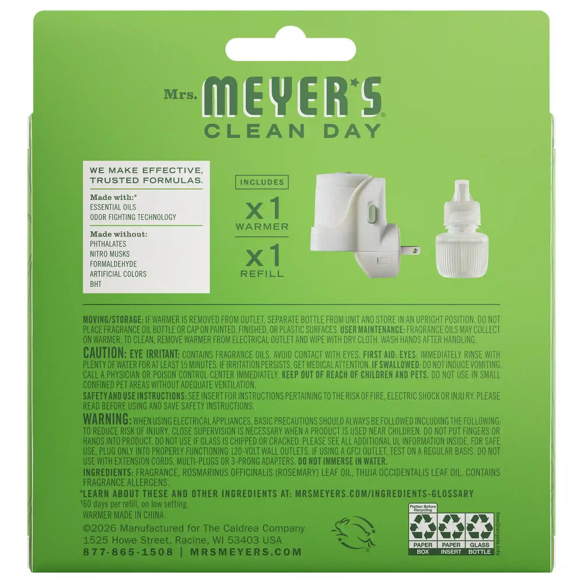 Fresh Cut Grass Plug in Scented Oil Warmer With Refill